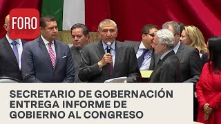 Secretario de Gobernación entrega al Congreso el Cuarto Informe de Gobierno de AMLO - Las Noticias