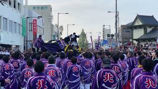 令和元年　道後秋祭り　北小唐人と持田の鉢合わせ