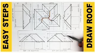 HOW TO DRAW A ROOF PLAN.