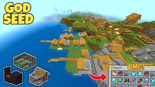 🔥(GOD SEED) 7+ Blacksmith \u0026 Stronghold in Minecraft 1.21 Bedrock And Pe | Seeds Minecraft 1.21