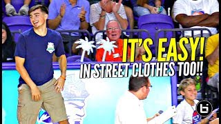 Jordan McCabe Casually DEMOLISHES Contest In STREET CLOTHES!! Turned AWAY Before Last Shot Went In!