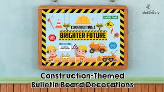 🚧 Upgrade Your Classroom with these vibrant Construction-Themed Bulletin Board Decor! 🏗️🚜