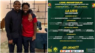 🔴 OFFICIEL ! La liste des joueurs convoqués par Marc Brys pour la double confrontation - Kenya. 🦁🇨🇲