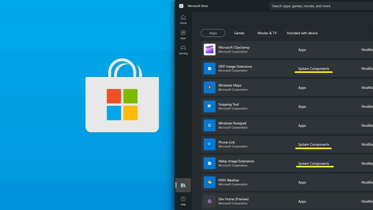Microsoft Store System Apps Are Now A Whole Lot Easier To Spot Youtube