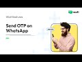 How To Send OTP on WhatsApp ? Verify OTP via WhatsApp | Get OTP On WhatsApp #otp #whatsappapi