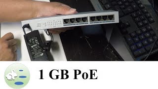 Gigabit switch 8 port PoE unboxing