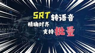 SRT批量转语音工具——轻松批量转换，精准对齐