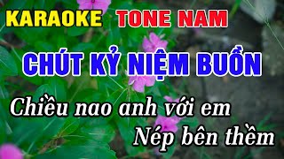 Chút Kỷ Niệm Buồn Karaoke Tone Nam Karaoke Hoàng Kha - Beat Mới