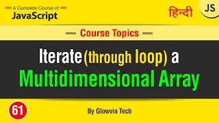 Iterate a multidimensional Array || Looping through Multidimensional Array Tutorial in Hindi/Urdu