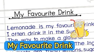 My Favourite Drink Paragraph in English | Let's Write