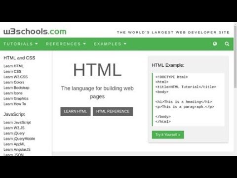 HOW TO CREATE A WEBSITE LIKE W3schools - YouTube