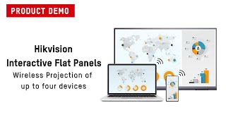 Hikvision Interactive Flat Panels - Wireless Projection of up to four devices