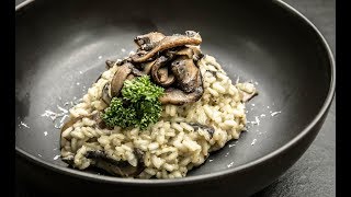 รีซอตโต้เห็ดซอสเพสโต้ Mushroom Risotto with Pesto : พลพรรคนักปรุง