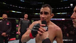 "We can do the rematch!" Tony Ferguson speaks after controversial Cowboy win at UFC 238