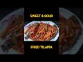 Sweet and Sour Fried Tilapia #shorts