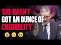 WATCH Kemi stammer as Starmer dismantles the Tories.