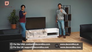 Decorotika Viano TV Stand and Media Console Assembly