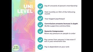 7 of 7: doTERRA Compensation plan explained:  Unilevel