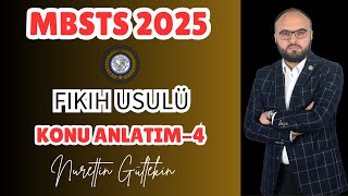 #mbsts2025 Fıkıh Usulü-4