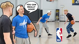 Ex NBA Player Was SHOCKED I Could Hoop... 5v5 Pro Basketball Run!