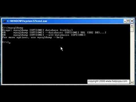 How to use the mysqldump command - a working example How to use the mysqldump command - a working example