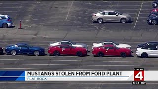 Mustangs stolen from Ford plant