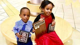 4 year old Somali Canadian boy and his sister win Speech competition - Afar Jir guulaystay