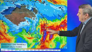 Oz: Low pressure to bring rain, thunderstorms and showers to eastern Australia