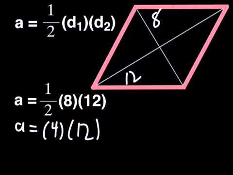 Finding the Area of a Rhombus Finding the Area of a Rhombus