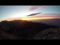 sunrise above high tatras timelapse