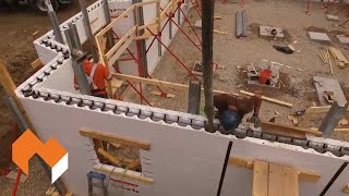 Amvic ICF - Concrete Pour | Sarah Richardson Home (Drone Footage)