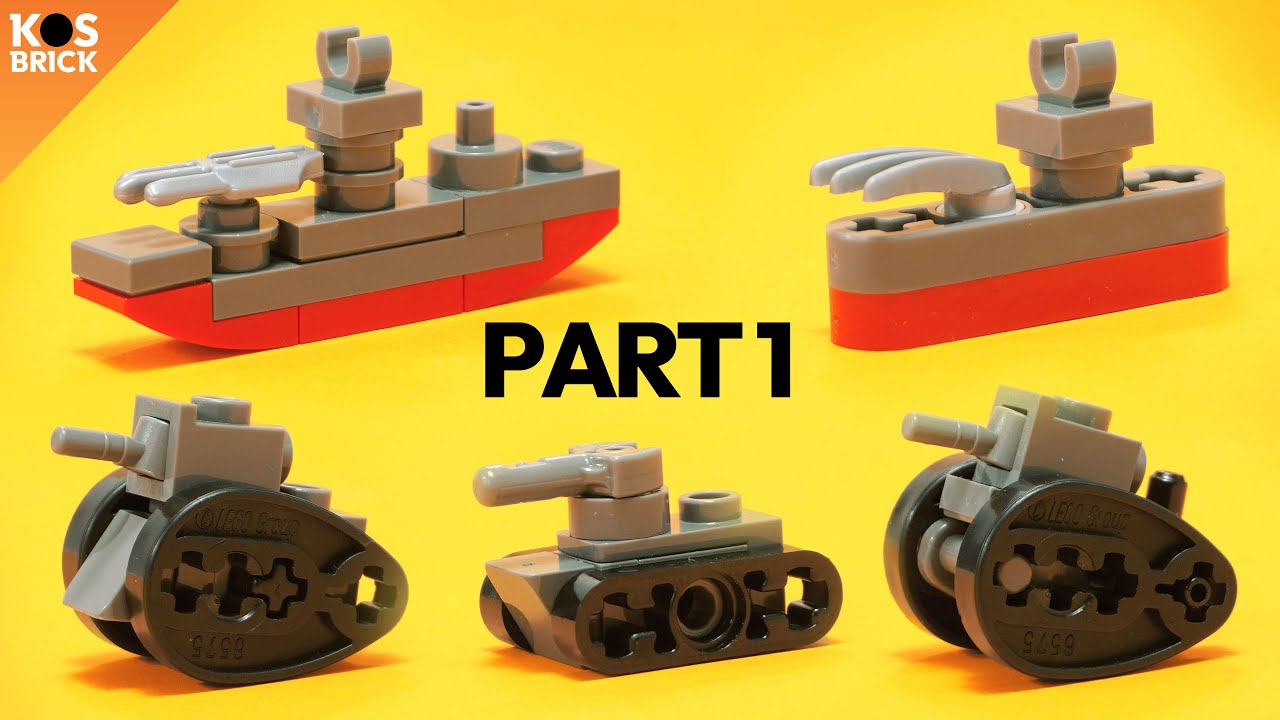 Lego Ww2 Micro Military Tank And Battleship Mini Vehicles Part 1