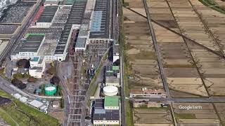 Google Earth　新利府駅　(宮城県)しんりふ　東北本線