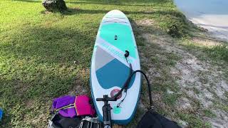 How to set up the Acoway stand up paddle board from Amazon and a quick review