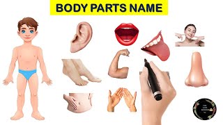 Learn Body Parts Name Hindi & English With Pictures | शरीर के अंग | Human Body Parts Name |