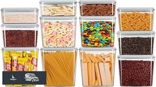 Ankou Pop Airtight Food Storage Containers with Lids for Kitchen Pantry Organizing