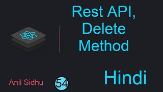 React tutorial in Hindi #54 Delete Method in React API