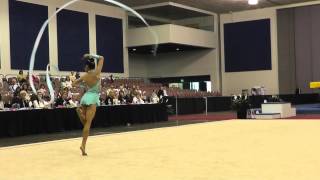 Laura Zeng - Ribbon - 2012 Rhythmic Nationals - Junior - Day 1