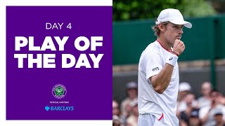 Speed and Finesse in equal measure by Alex De Minaur 👏 | Play of the Day Presented by Barclays UK