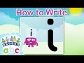 @officialalphablocks - Learn How to Write the Letter I | Straight Line | How to Write App Straight