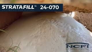 NCFI Strata-Fill™ Light-Weight Fill Polyurethane System Void Fill Under Slab