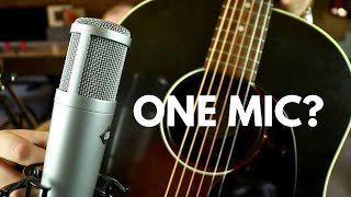 Record Acoustic Guitar with One Mic?