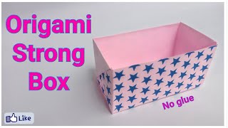 How to make origami strong box   | how to make paper strong box