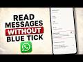 How To Read WhatsApp Messages Without Blue Tick