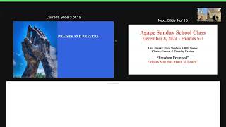 Agape SS Class December 8, 2024