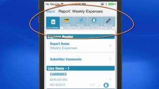 ExpenseWatch Mobile App -- Create/Submit Expense Reports; Approve Spending