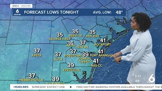 Still cold with increasing rain chances in the second half of the week