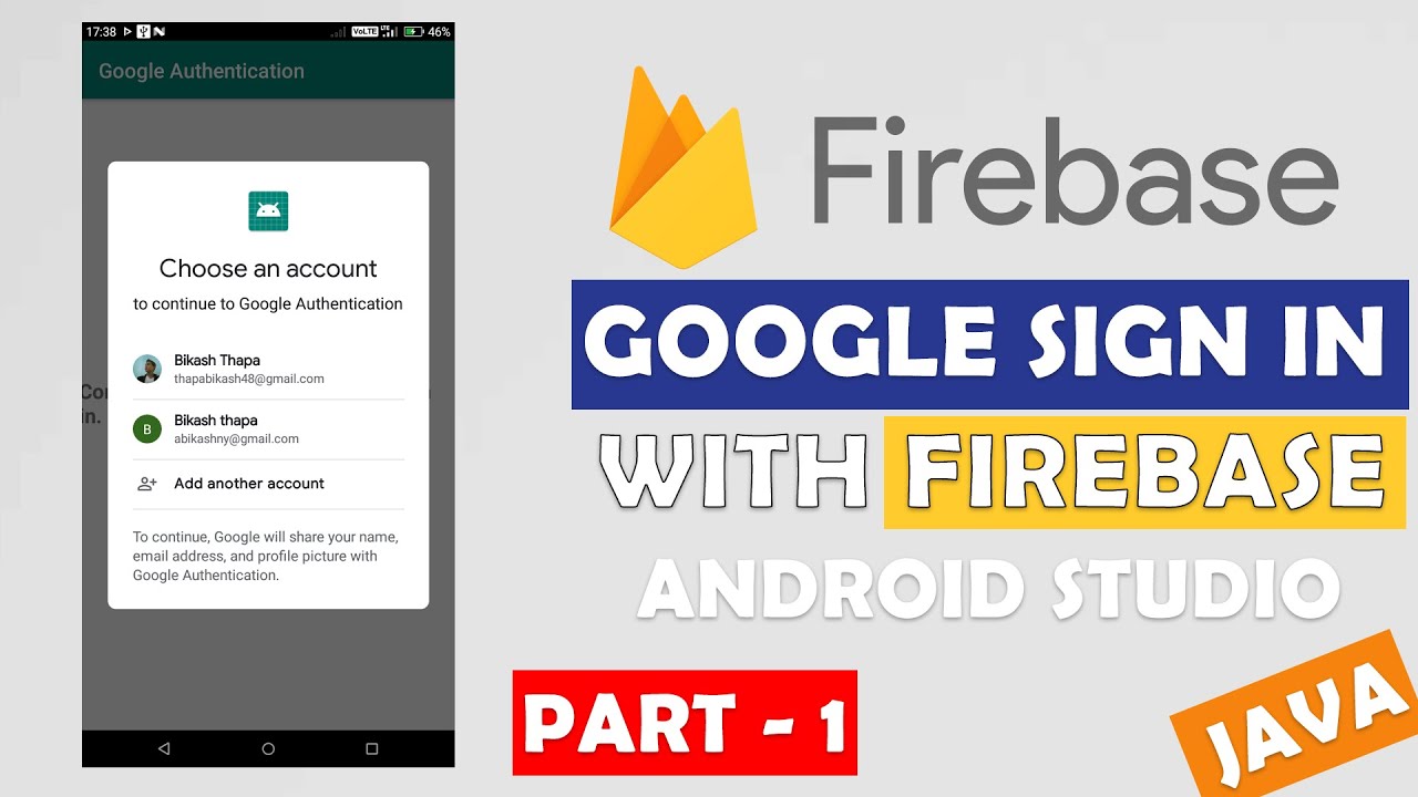 Firebase Google Sign-in Authentication Android | Part 1/3 | Android App ...