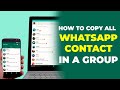 How to Export All WhatsApp Group Contacts-Copy All with Ease