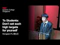 To students: Don't set such high targets for yourself | Hongwen Pu | TEDxDulwich College Singapore